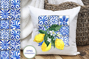Sicilian Lemon & Tiles Pattern Kit, a Pattern Graphic by FineArt (Thumbnail 2 of 4)