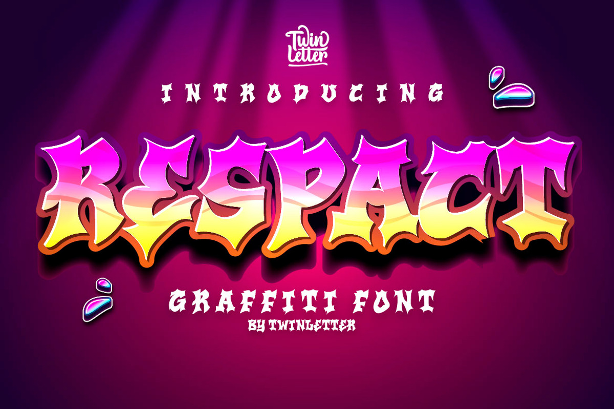 Respact, a Font by twinstd (Photo 1 of 8)