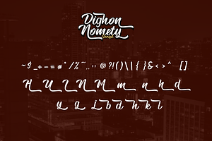 Dighon Nomety Font