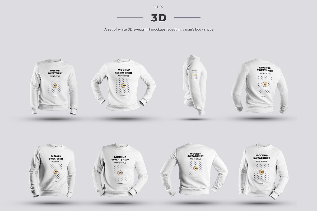 24 Mockups Sweatshirt (Collection#3), a Shirt Mockup by Grow Design Craft Studio (Photo 4 of 7)