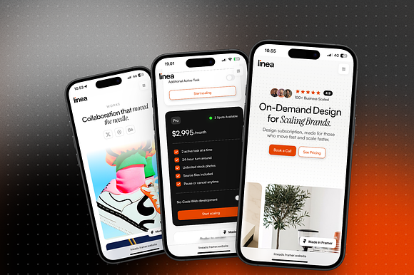 Linea - Design Subscription Framer preview 5