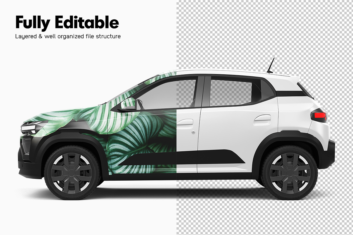 Electric Car Mockup 4, an Advertising Mockup by Mockupix (Photo 3 of 12)