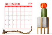 2030 12x12 COLOR Calendar Template, a Stationery Template by Running With Foxes (Thumbnail 5 of 6)