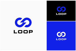 Infinity Loop Mobius Modern Logo