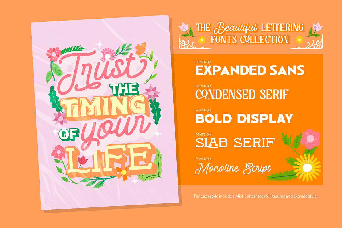 The Beautiful Lettering Collection, a Script Font by Vintage Division (Photo 2 of 25)