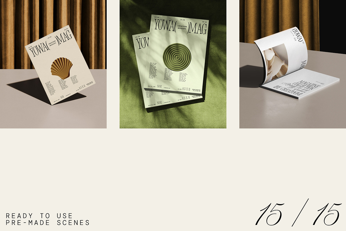 Magazine Mockup Collection (38 PSD), a Books & Magazine Mockup by Creatoom (Photo 6 of 12)