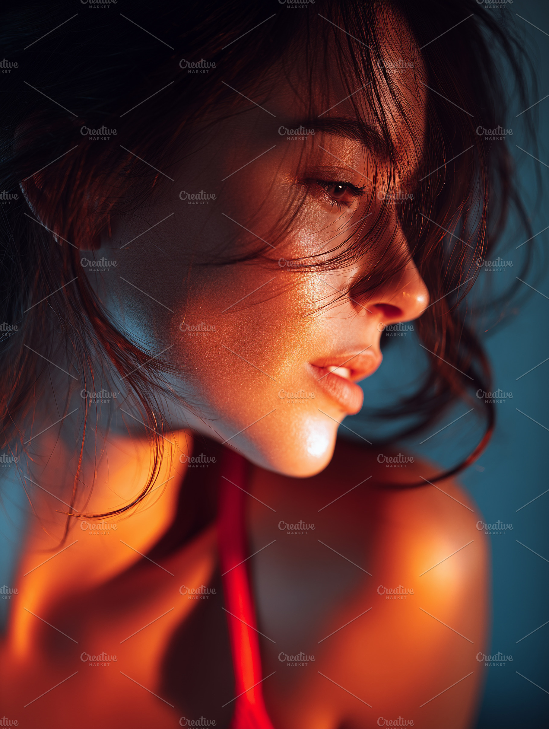 Dramatic portrait of a beautiful, a Person Photo by MistyDay