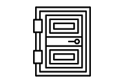 Door Line Icon, an Outline Icon by Pexelpy (Thumbnail 2 of 2)