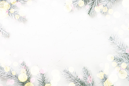Christmas background with fir tree a stock photo containing christmas, a Holiday Photo by Nadia-nb