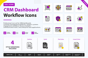 CRM Dashboard Icons