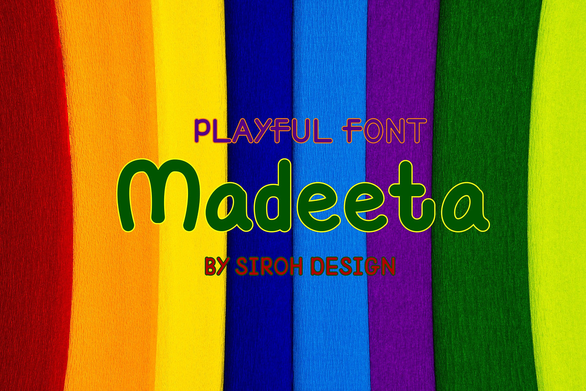 Madeeta Font, a Script Font by atapdesain (Photo 1 of 3)