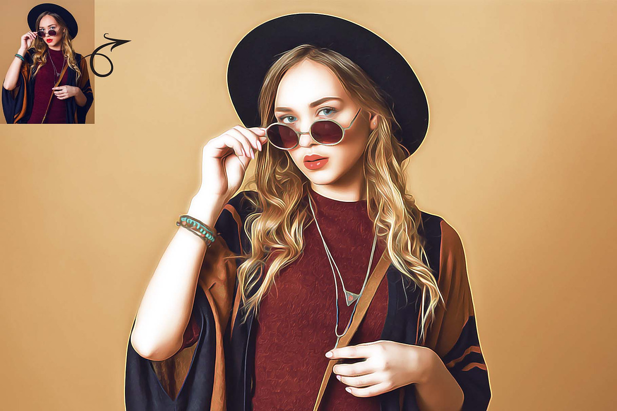 Oil Paint Creator Photoshop Action, an Action Add-On by MRI STUDIO (Photo 11 of 14)