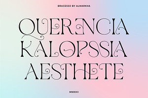 Bracesso - Stylish Display Serif