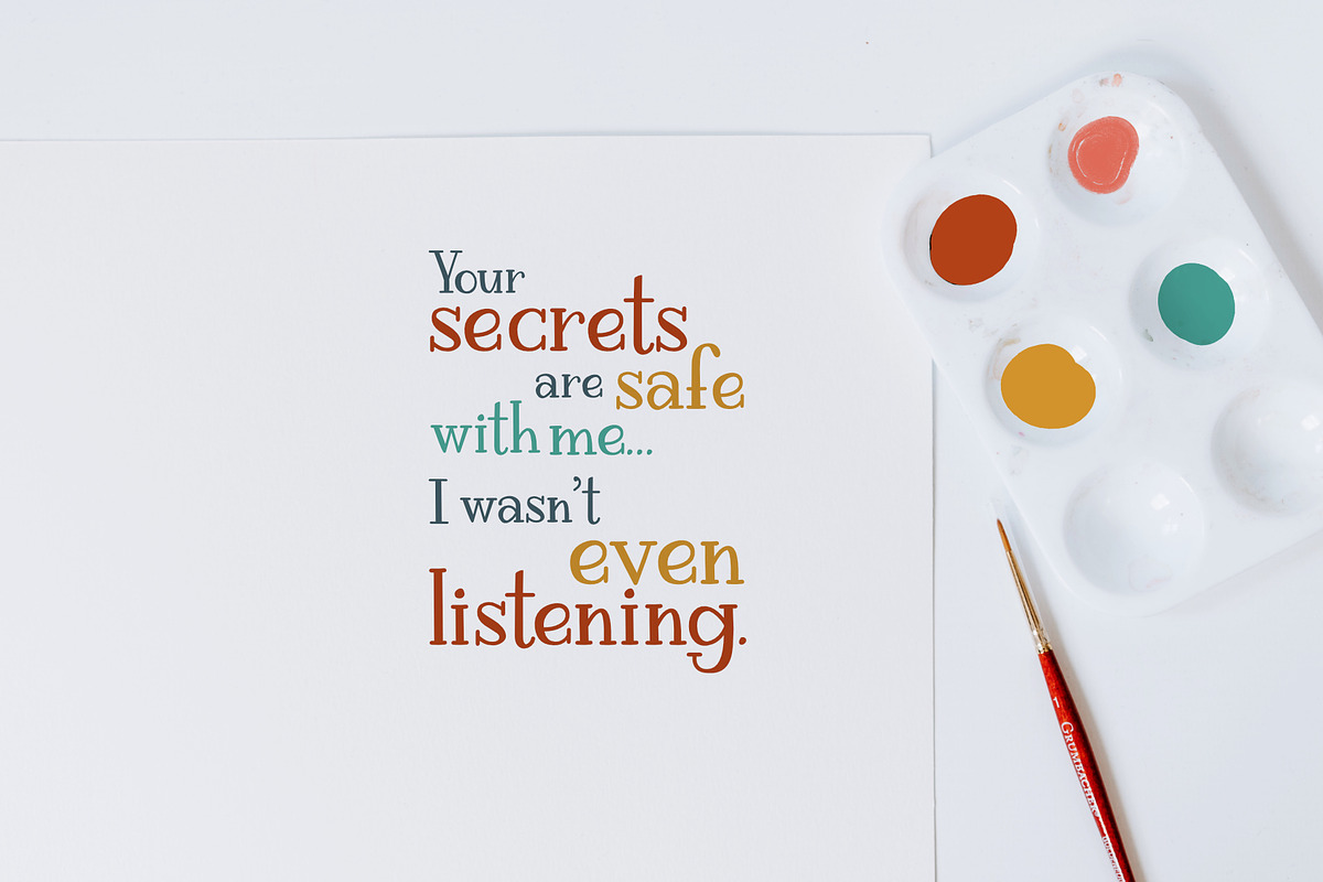 Rigatoni | Hand drawn serif font, a Serif Font by Michelle Kirsch Creative (Photo 4 of 7)