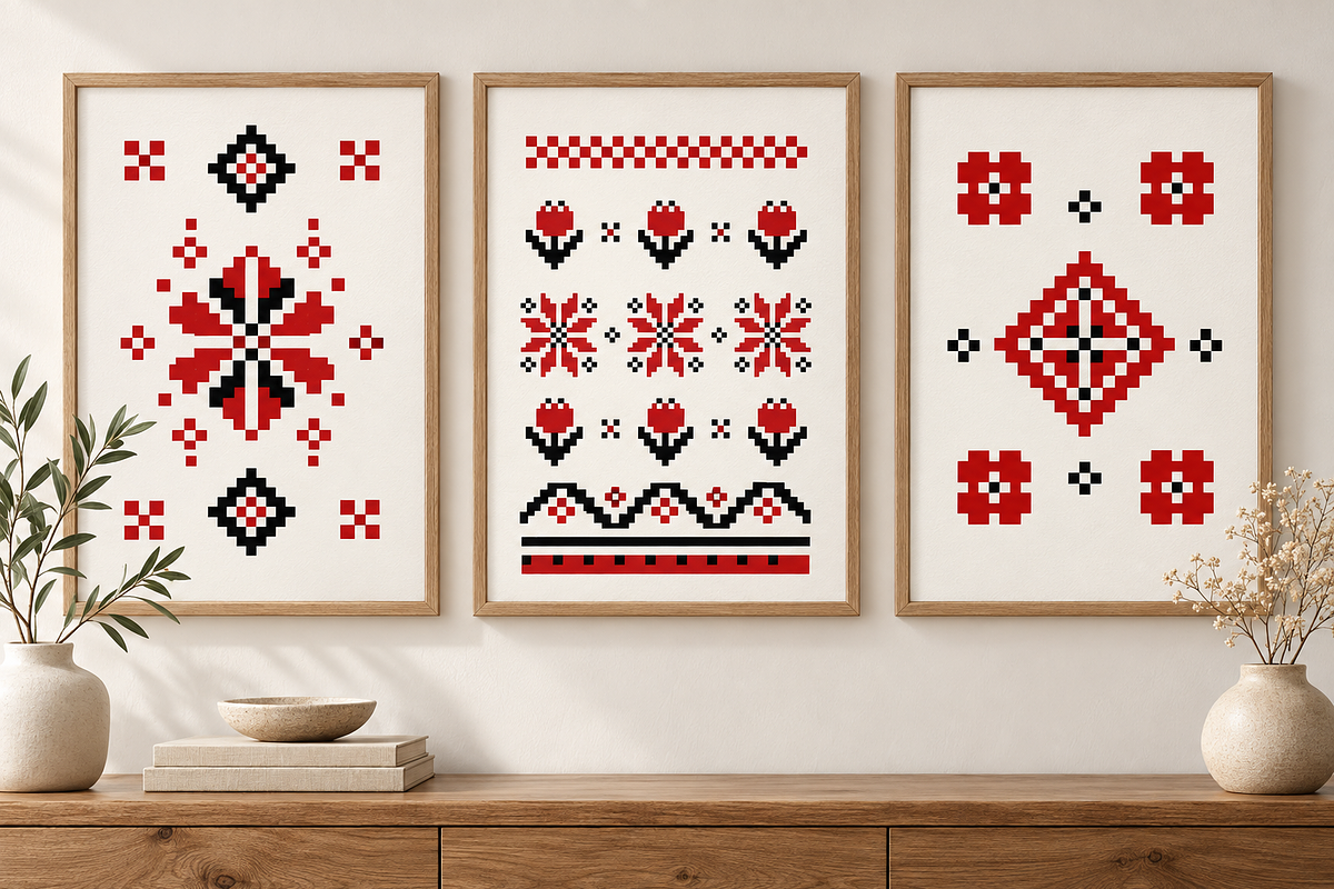 Traditional Ukrainian Ornaments, a Decorative Illustration by Anna Studio (Photo 7 of 10)