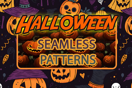 Halloween Seamless Patterns