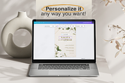 Floral Wedding Invitation Card Canva, an Invitation Template by kin9candra (Thumbnail 7 of 8)