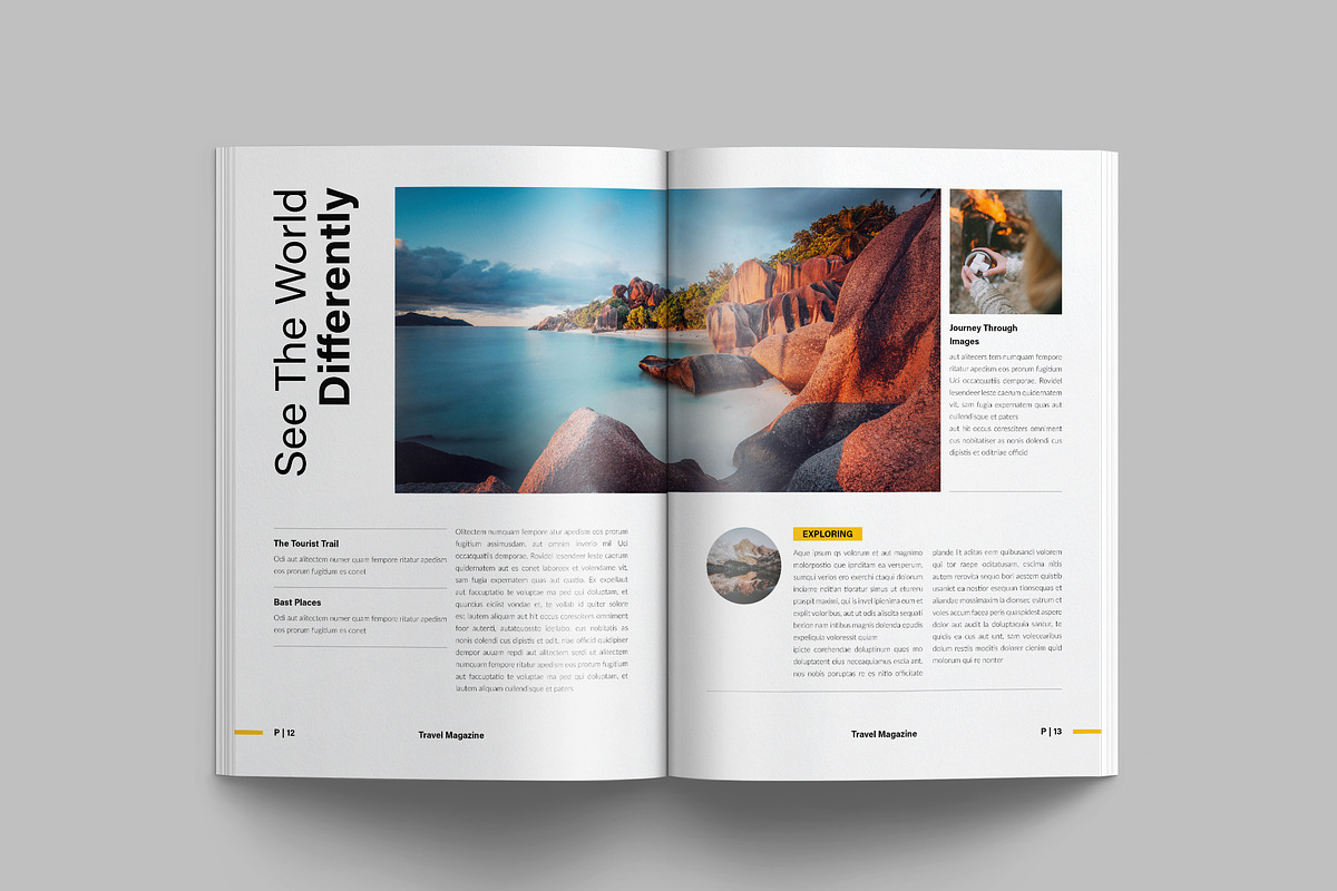 Travel Magazine Template Layout, a Magazine Template by NorthPeak (Photo 8 of 13)