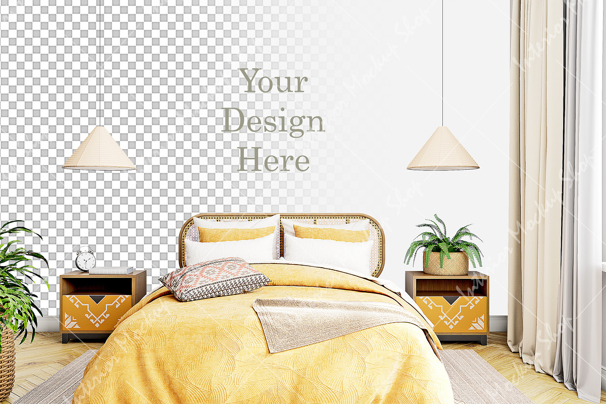 Wall Mockup for Wallpaper, a Print Template by Mockup Shop (Photo 1 of 2)