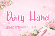 Daily Hand, a Handwritten Font by Dm Studio (Thumbnail 1 of 8)
