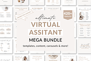 Virtual assistant Canva templates, a Social Media Template by Cate Creates (Thumbnail 3 of 12)