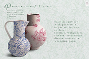 Poinsettia pattern Toile de Jouy, a Pattern Graphic by AnaGuziiArt (Thumbnail 6 of 8)
