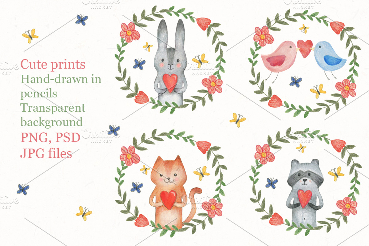 Cute Animals, an Animal Illustration by Imaginasty (Photo 3 of 6)