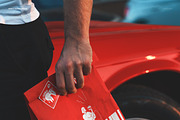 Paper Bag Held Classic Car Mockup, a Packaging Mockup by creatsy5 (Thumbnail 4 of 6)
