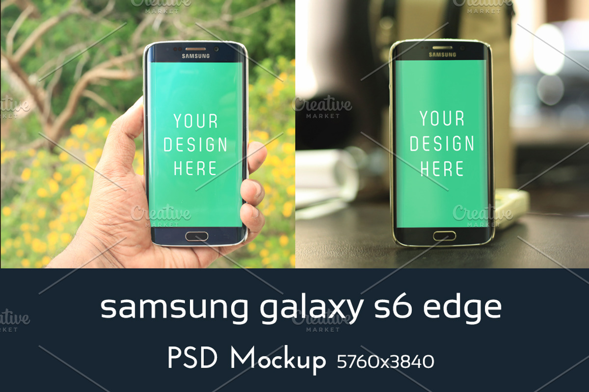 Samsung Edge Mockup, a Device Mockup by DeepDesign (Photo 1 of 3)