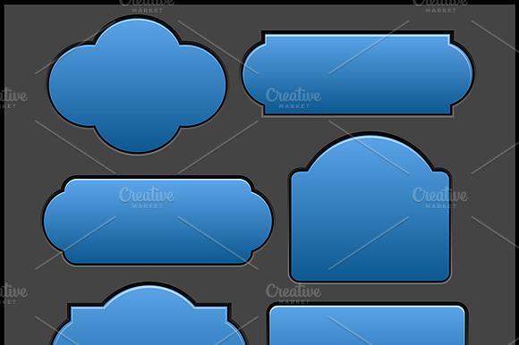 Tags and Banners Vector Set preview 2