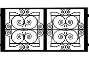 Ornamental Scroll Panel Bundle, a Decorative Illustration by Creativeshirt (Thumbnail 14 of 18)