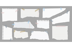 Note paper with adhesive tape, an Object Illustration by Frogella