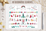 Magic Christmas set with Unicorns, a Decorative Illustration by MalniArt (Thumbnail 4 of 8)