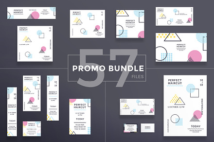 Promo Bundle | Perfect Haircut, a Poster Template by Amber Graphics