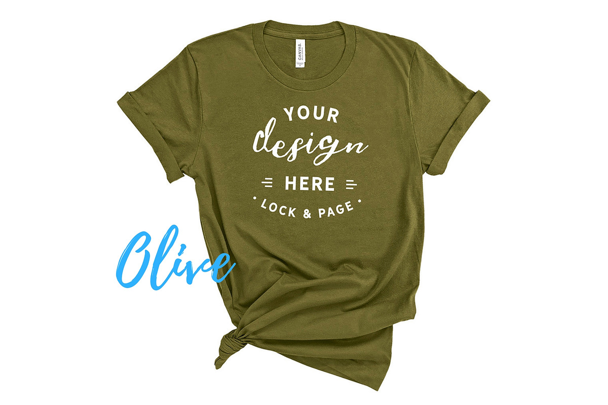Bella Canvas TShirt Mockups On White, a Shirt Mockup by lock and page (Photo 24 of 92)