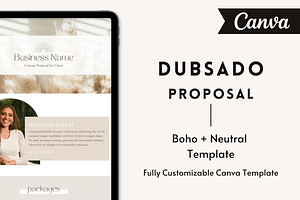 Boho Dubsado Proposal Template