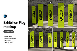 Exhibition Flag Mockup