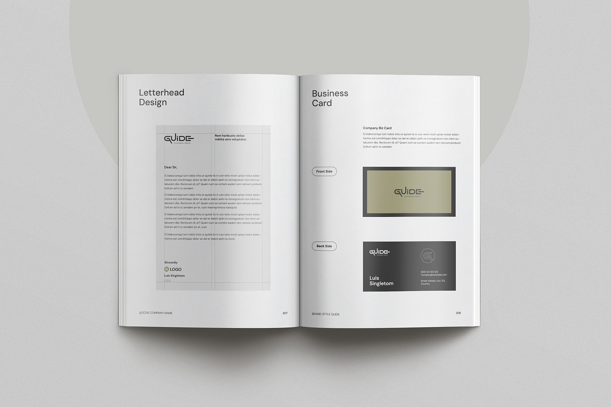 MINIMAL | Brand Guidelines, a Brochure Template by KreateTribe (Photo 11 of 12)
