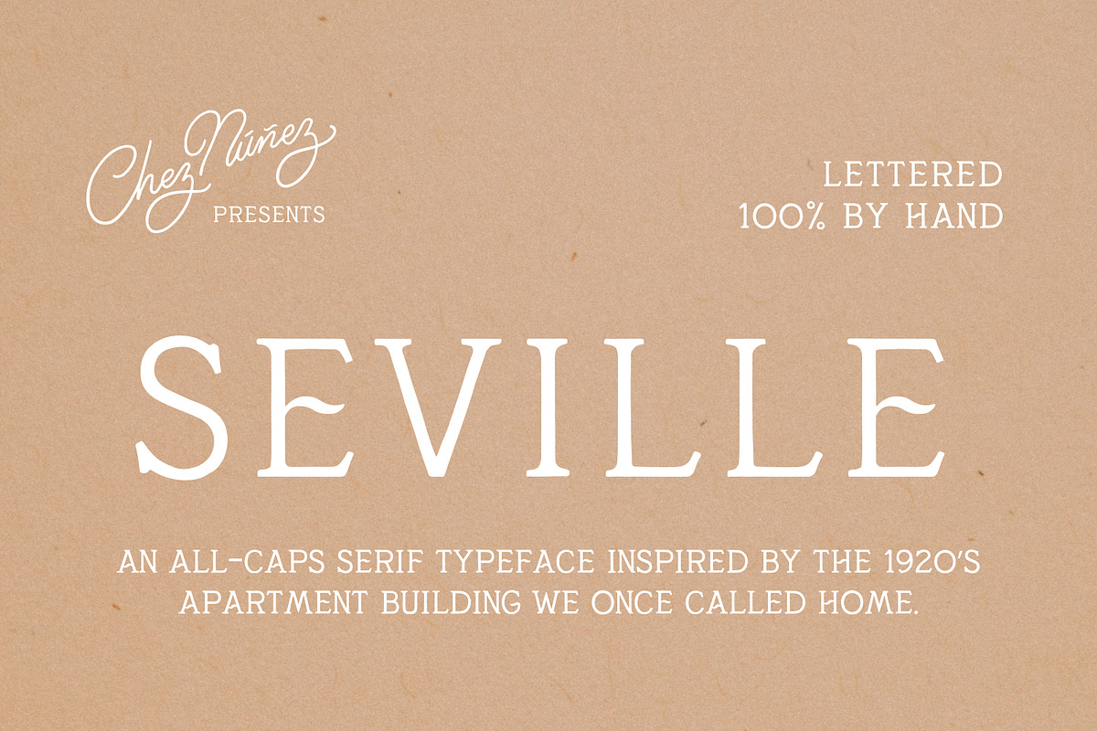 SEVILLE: Vintage 1920s San Serif, a Font by Chez Núñez (Photo 1 of 5)