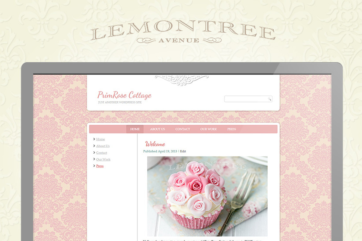 PrimRose Cottage (Pink), a WordPress Template by Creative Cottage & Co.