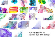 Alcohol ink backround set., a Decorative Illustration by redstudio (Thumbnail 8 of 9)