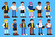 5 Buddies On Trend Avatar Generator, a Person Illustration by graphicook (Thumbnail 7 of 9)
