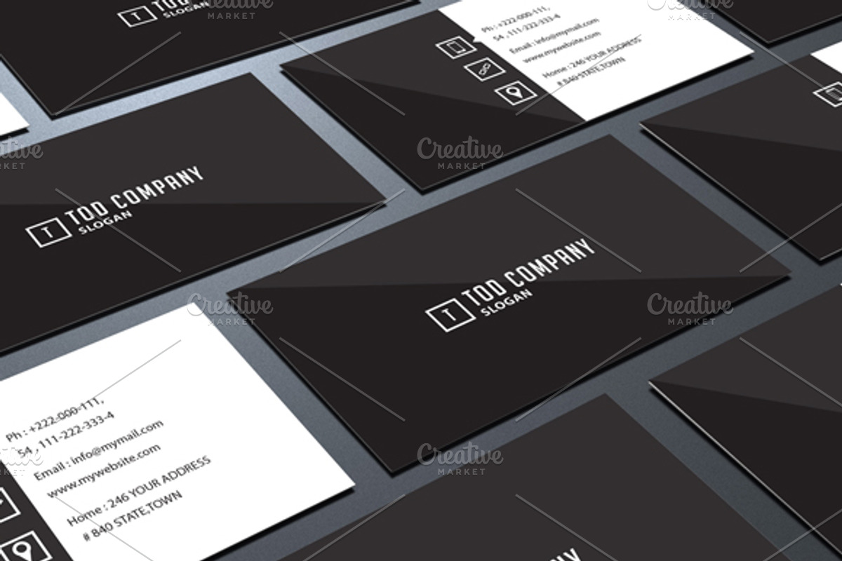 Simple Minimal Business card, a Business Card Template by felicidads (Photo 2 of 2)