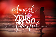 Amigirl Script, a Script Font by joelmaker (Thumbnail 6 of 8)