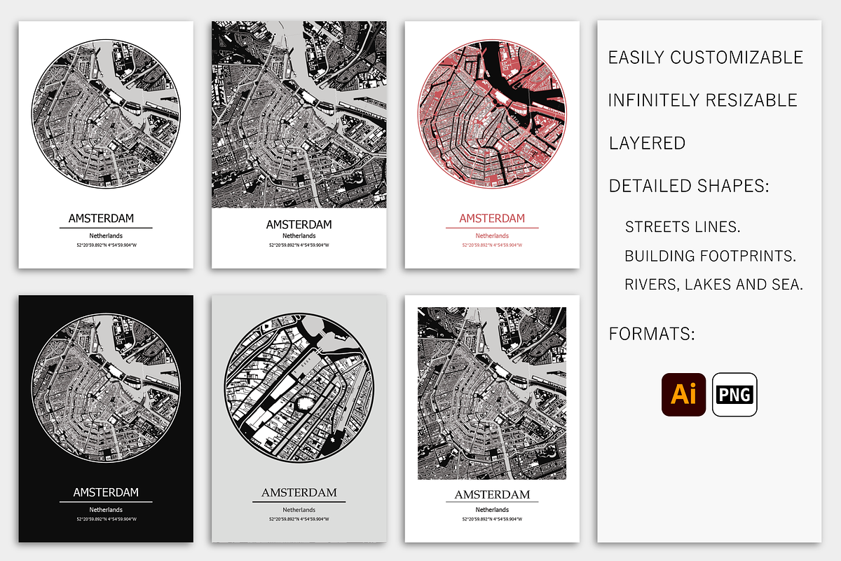 314 City Maps - Building footprints, a Texture Illustration by Cartorical (Photo 2 of 6)