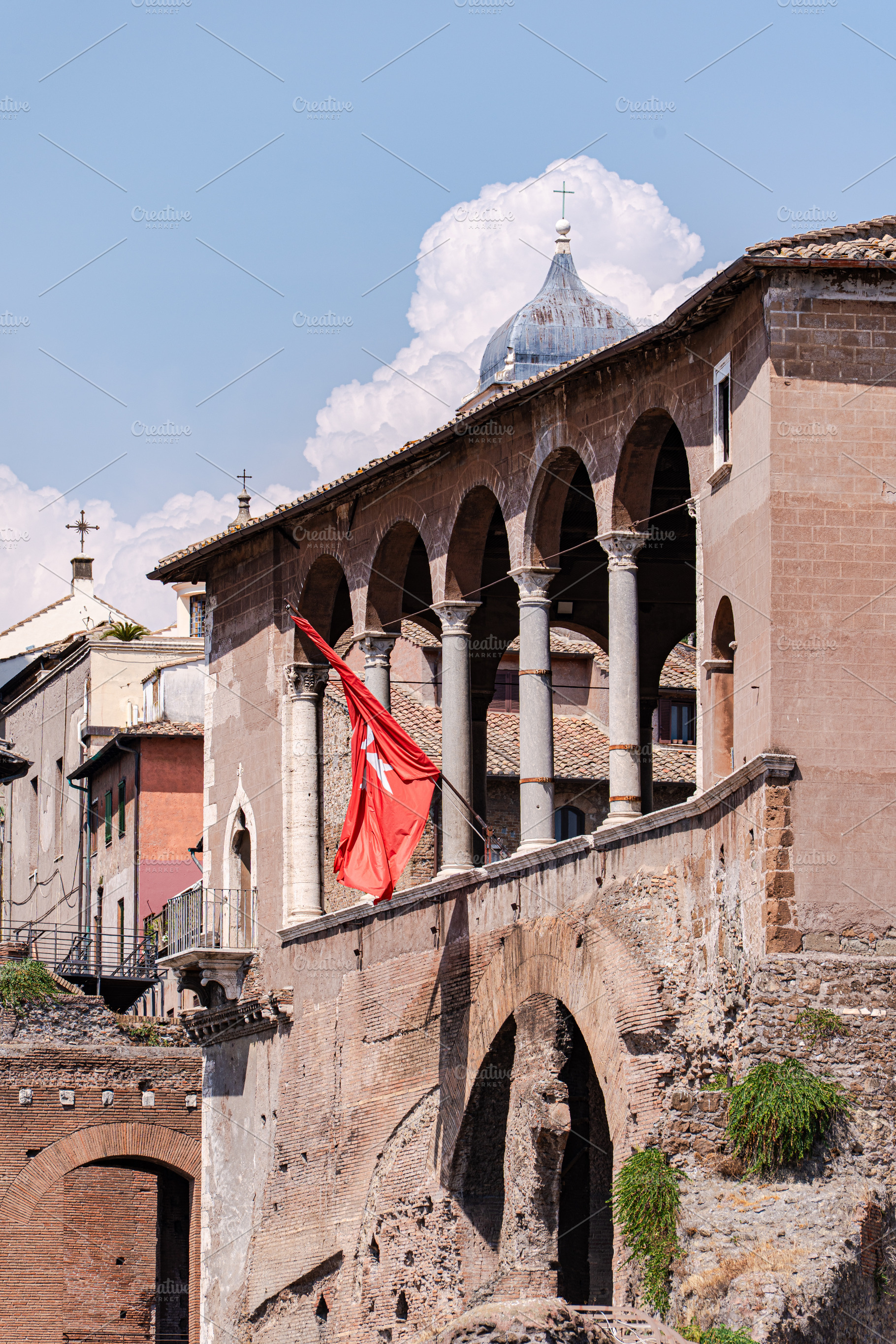 Ruins of Roman Forum in the historical part of Italian capital c, an Architecture Photo by Anna Bogush