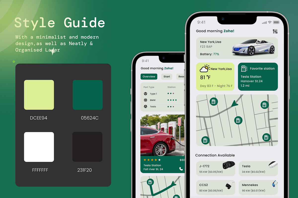 Car Charging App - EV Charging Apps, an UI Kit Template by Muhammad_Ahmad (Photo 5 of 6)