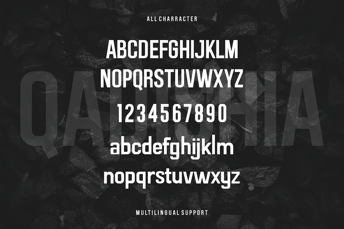 Qadishia, a Sans Serif Font by Fachranheit Studio (Photo 11 of 12)