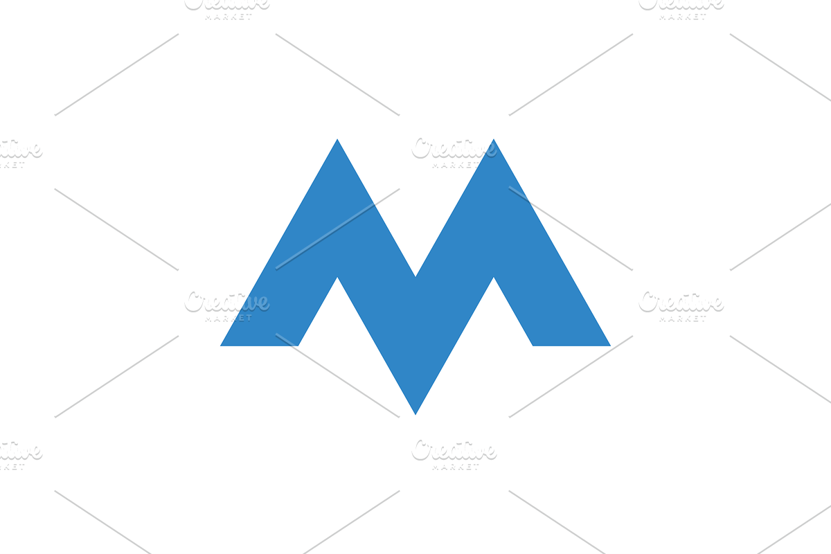 Letter M Logomark Logo preview 4