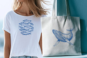 Vintage Marine Life Illustration Set, an Animal Illustration by NatalieArtShop (Thumbnail 15 of 20)